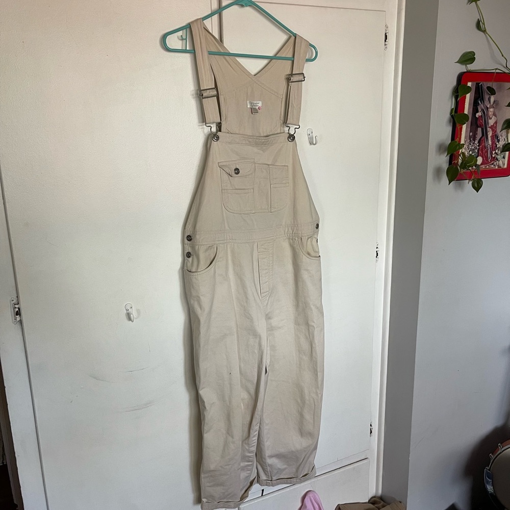 Vintage cream overalls
